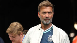 Jürgen Klopp med tysk landsholdstrøje.