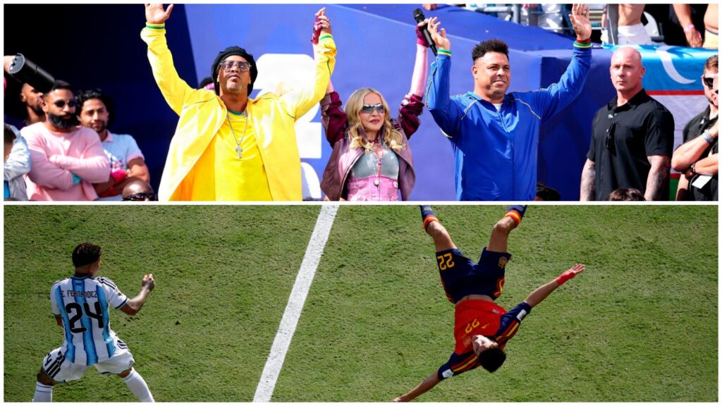 Lionel Messi Ronaldinho Ronaldo Argentina Spanien VM finale1