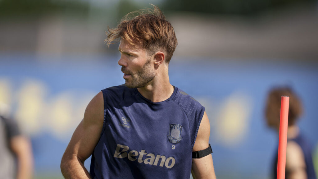 Patrick Mortensen til Brøndby-træning