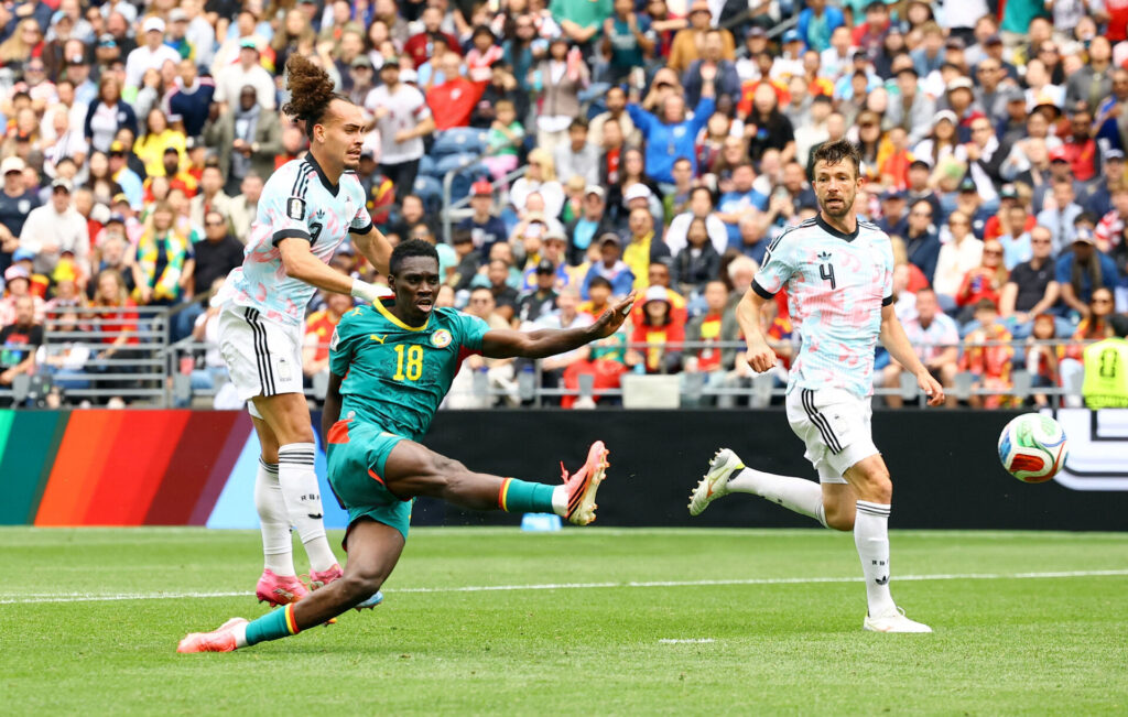 Ismaila Sarr scorer for Senegal.
