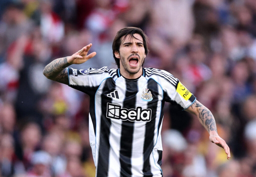 Sandro Tonali i kamp for Newcastle.