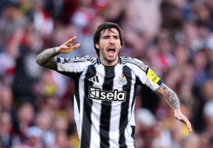 Sandro Tonali i kamp for Newcastle.