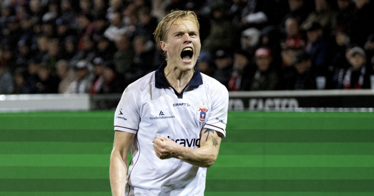 Tobias Bech som 9’er i AGF: Jeg er klar! Foto: Bo Amstrup/Ritzau Scanpix.