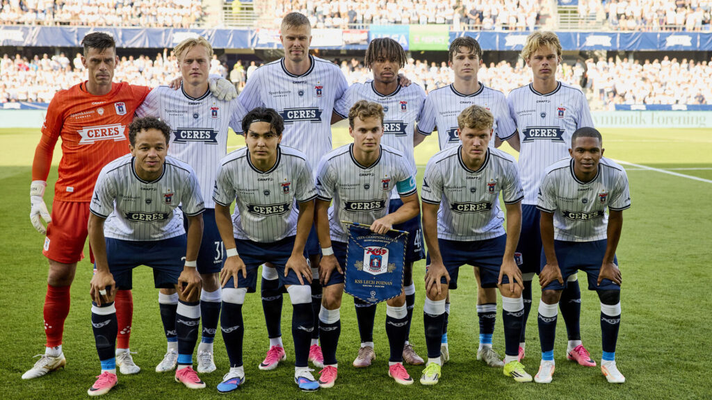 AGF-trup foto inden Champions League-kvalifikationskampen mod Lech Poznan