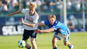 Christian Storch i kamp for AGF.