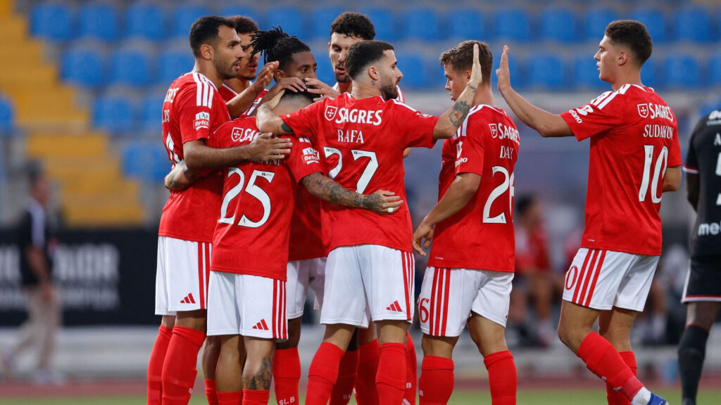 Benfica-spillerne jubler