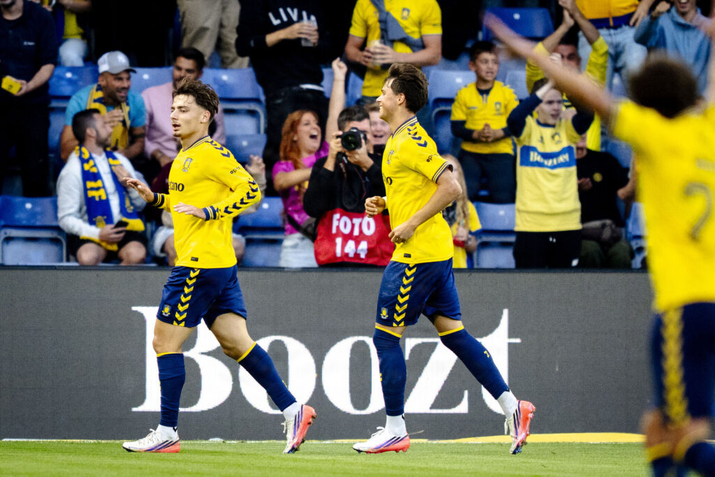 Olti Hyseni efter sin scoring mod Sønderjyske.