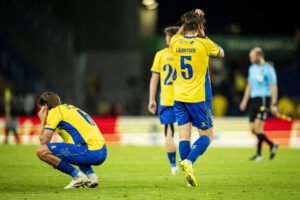 Rasmus Lauritsen under en kamp for Brøndby IF.