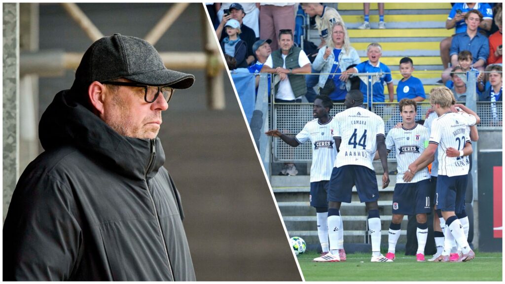 Carsten V. Jensen og AGF-spillere