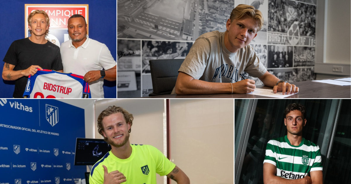 Ét år: Så mange midtbanemillioner har FCK misset Foto: Olympique Lyon, Viborg FF, Atlético Madrid, Sporting CP