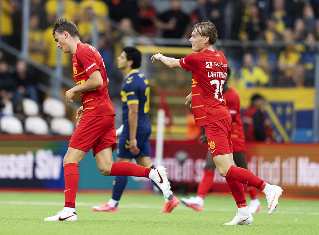 Justin Janssen scorer til 2-0 for FCN mod BIF søndag den 30. august 2026.