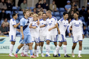 FCK der jubler efter Melings mål mod Randers