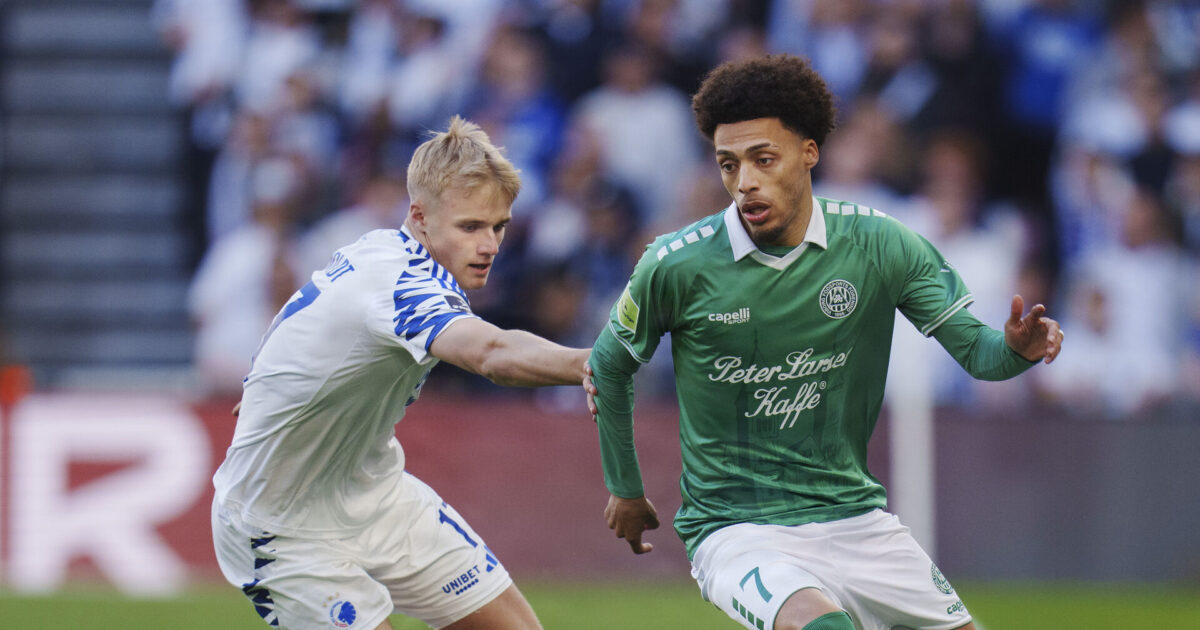 Millionhandel: Ligner Viborgs nye Serginho FCKs Victor Froholdt og Viborgs Serginho Andrade under 2. semifinale i DBU Pokalen mellem FC København og Viborg FF i Parken torsdag den 8. maj 2025
