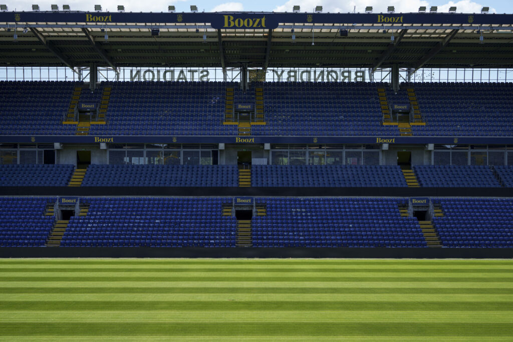 Brøndby Stadion tomt.