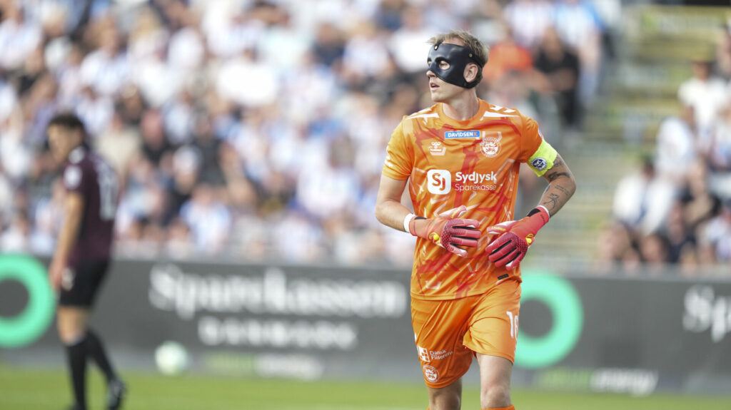 Marcus Bundgaard i mandagens kamp mod OB