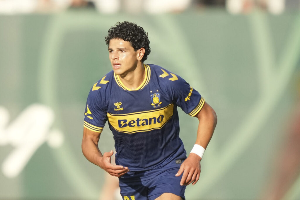 Marcus Younis i aktion for Brøndby.