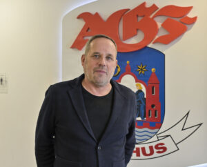 Pressemøde hvor superligakluben AGF præsenterer ders nye fodbolddirektør Carsten V. Jensen i Fredensvang i aarhus tirsdag den 7. januar 2025. Carsten V. Jensen tiltræder med det samme i AGF og indtræder på samme tid i direktionen.
