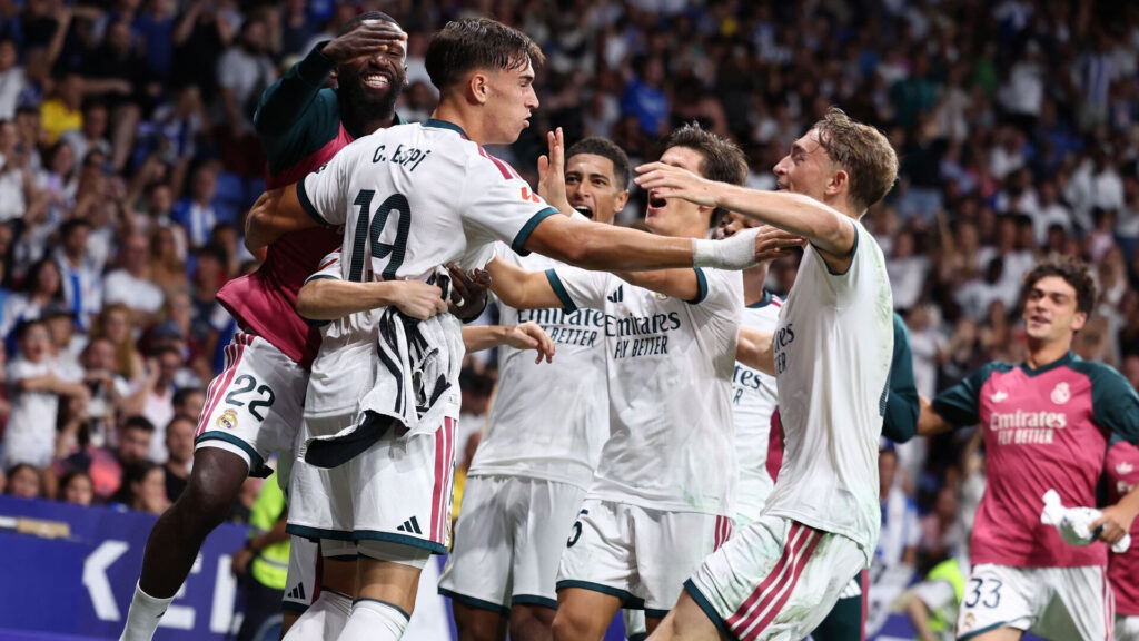 Real Madrid fejre LaLiga sejren mod Espanyol
