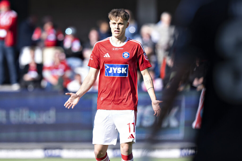 Oliver Ross for SIlkeborg IF den 10. maj 2026.