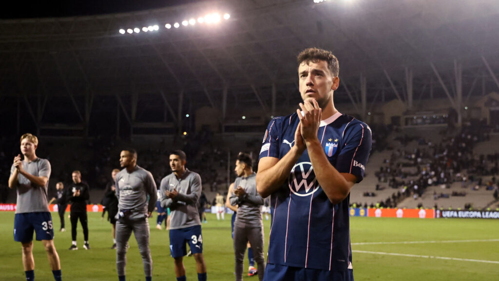 Colin Rösler efter en fodboldkamp mod Qarabag