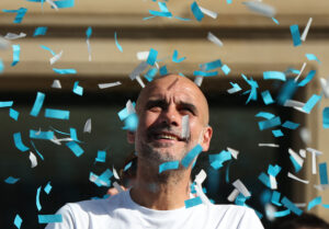 Pep Guardiola efter sejren i Carabao Cup-finalen den 25. maj 2026.