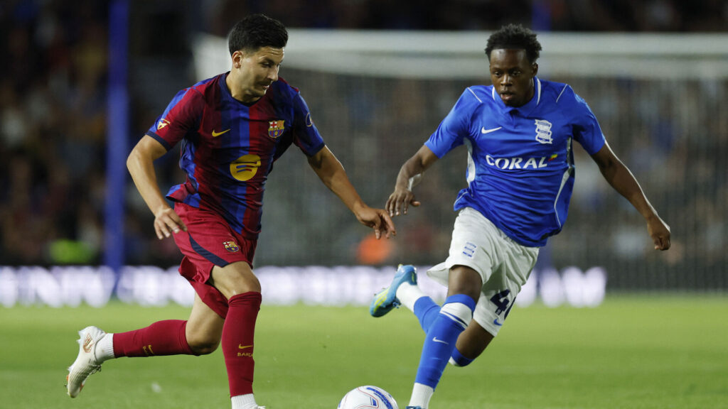 Roony Bardghji i kamp for FC Barcelona.
