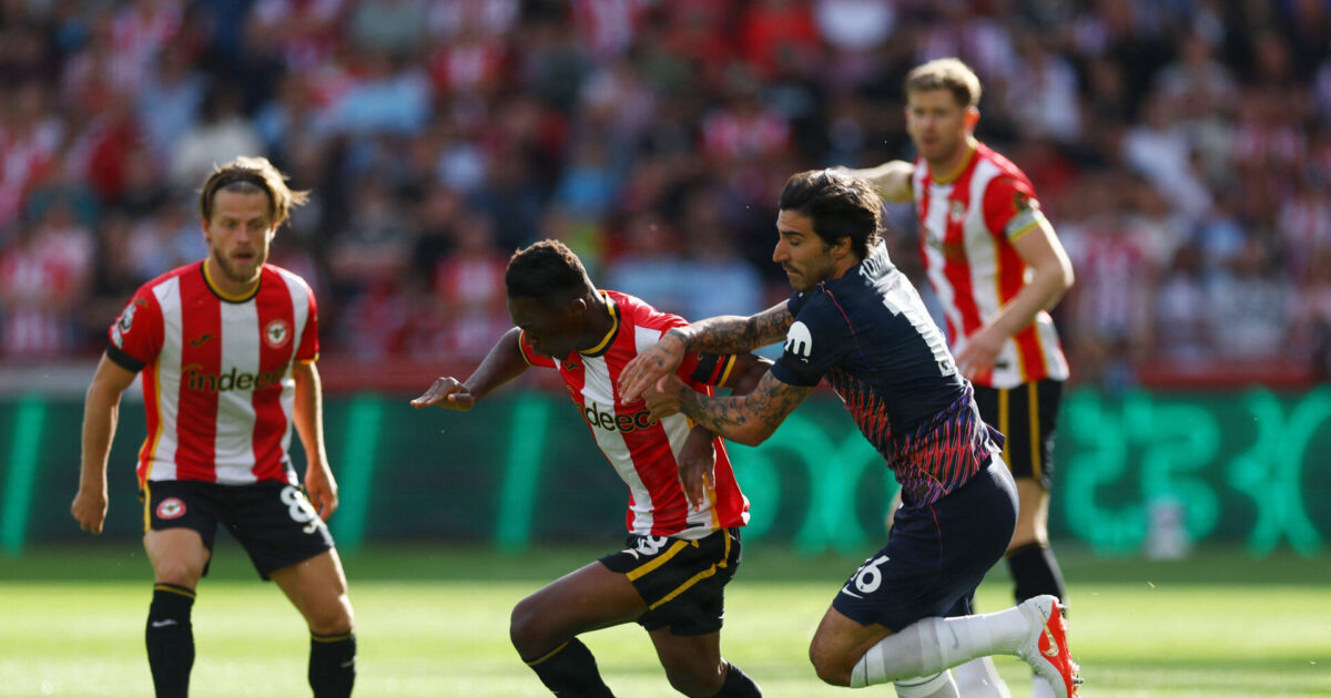 Jensen og Brentford ydmyger Tottenhams dyre drenge Foto: Ritzau Scanpix/REUTERS