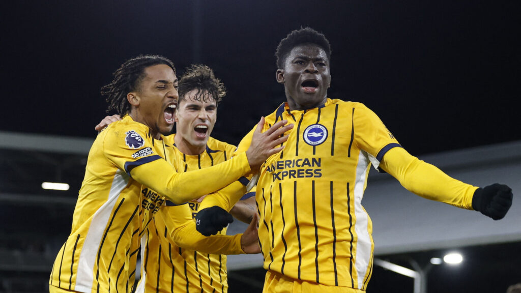Carlos Baleba spiller for Brighton