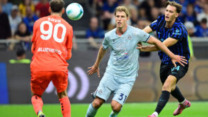 Thomas Kristensen i kamp i Udinese.