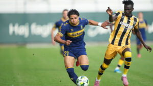 Brøndbys Marcus Younis i aktion mod AC Horsens.