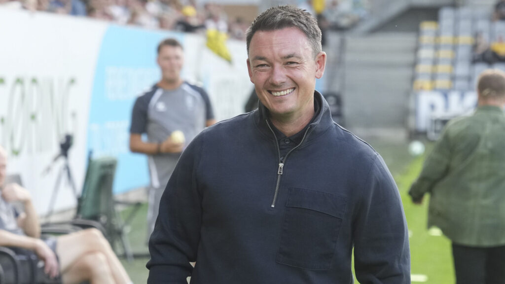 Thomas Nørgaard på sidelinjen for Brøndby IF