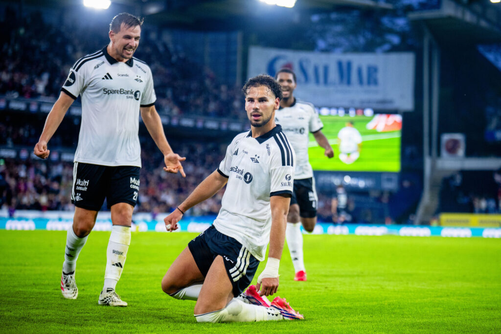 Amin Chiakha jubler for Rosenborg.