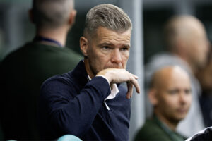 Mads Agesen under en Viborg-kamp.