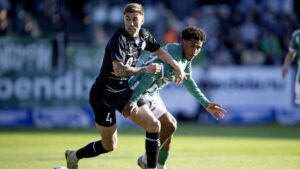 Daniel Gretarsson i aktion for Sønderjyske.