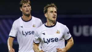 Peter Christiansen i aktion for norske Viking.