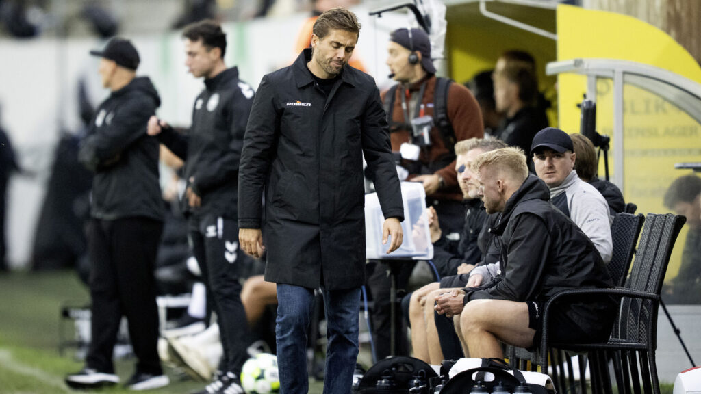 Jakob Poulsen under søndagens kamp mod AC Horsens