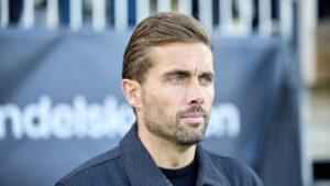 Jakob Poulsen under AGF's hjemmebanekamp mod Silkeborg IF