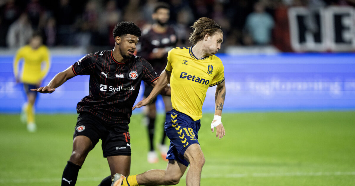 Scorede første BIF-mål – ingen jubel Foto: Bo Amstrup/Ritzau Scanpix