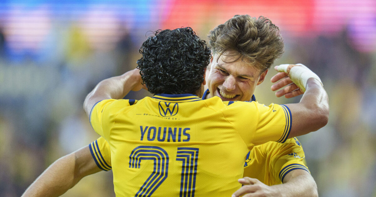 Brøndby-talent jubler: Skal møde Vinicius Junior Foto: Liselotte Sabroe/Ritzau Scanpix