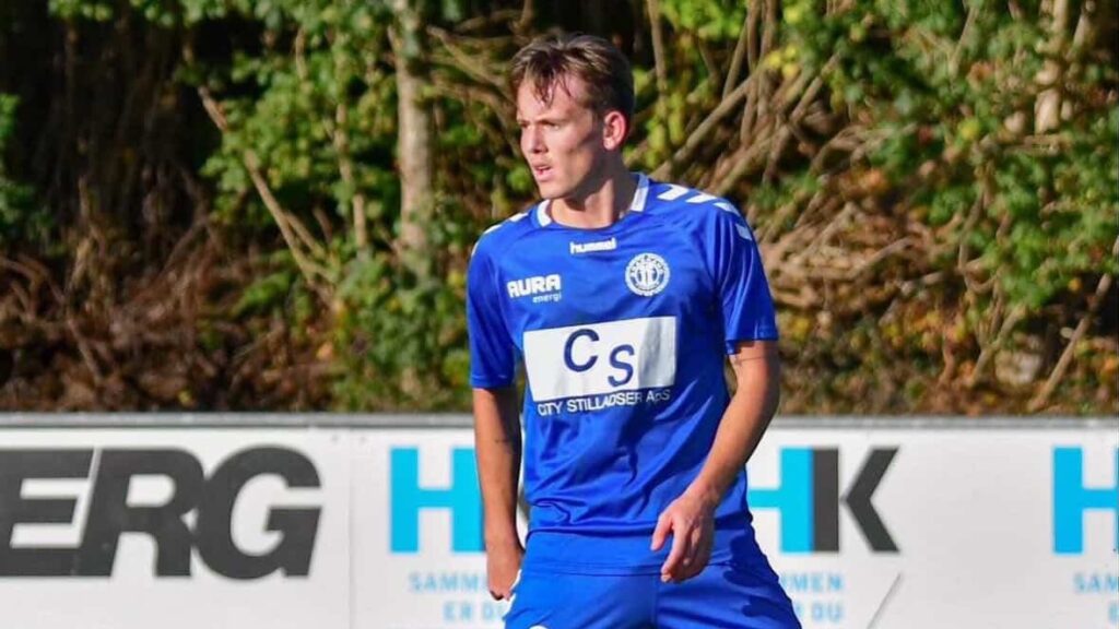 Frederik Jørgensen i kamp for Brabrand IF.
