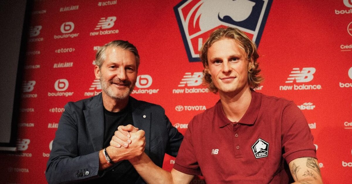 Maurits Kjærgaard med assist til Mbappé i debut Foto: LOSC Lille