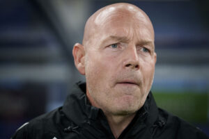 Brian Riemer før Nations League-kampen mod Norge den 24. september 2026.