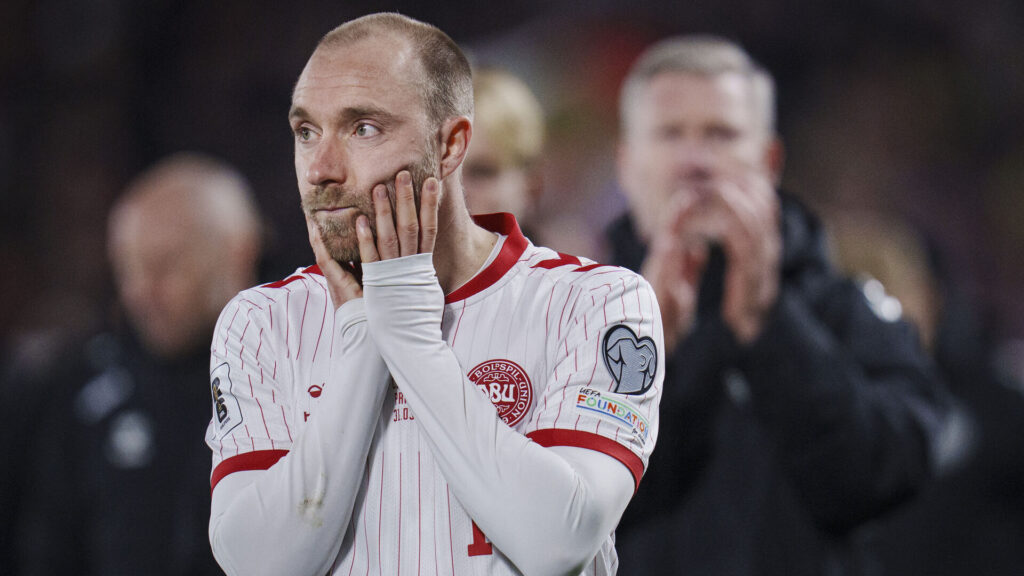 Christian Eriksen efter en landsholdskamp for Danmark mod Tjekkiet