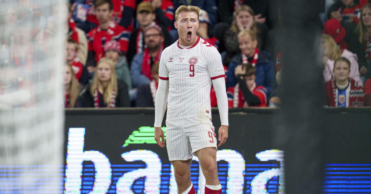 Bitter dansk målscorer: Fucking irriteret Foto: Liselotte Sabroe/Ritzau Scanpix