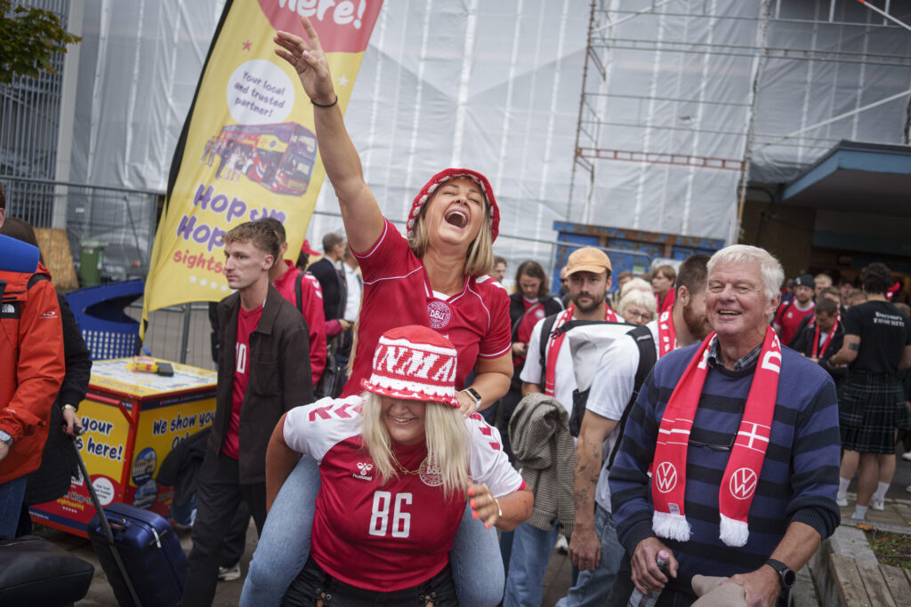 Danske fans i Oslo.