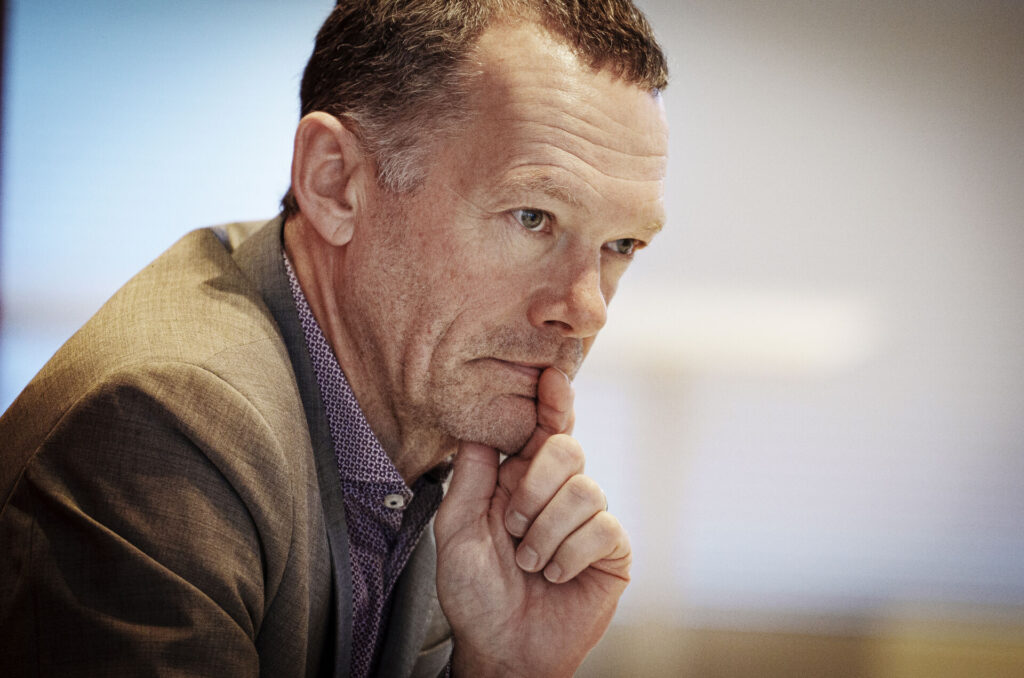 DBU's administrerende direktør Erik Brøgger Rasmussen til nytårskur den 14. januar 2026.