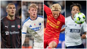 De fire danske klubber, der repræsenterer Danmark i Conference League.