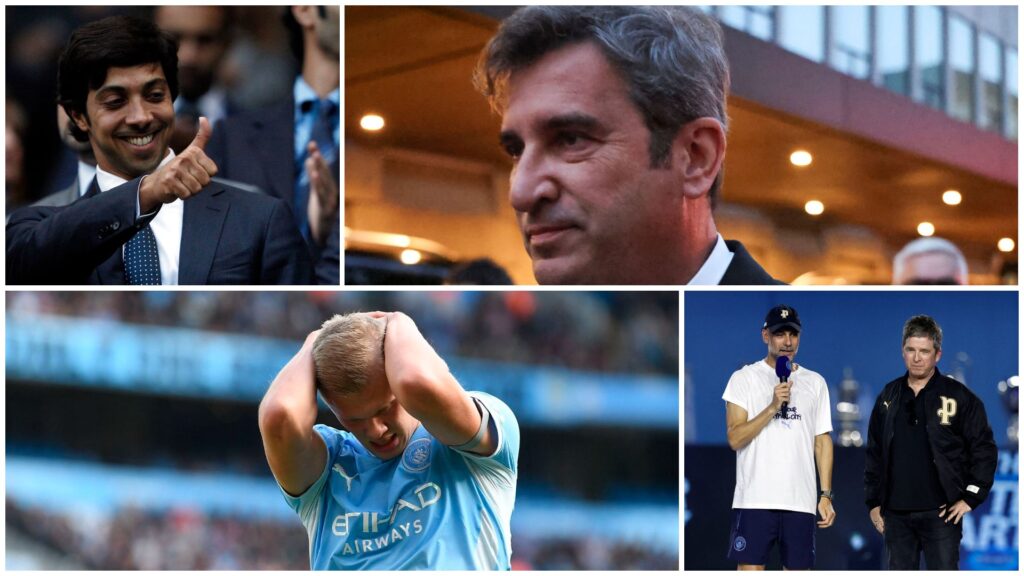 Erling Haaland Ferran Soriano Josep Guardiola Sheik Mansour Manchester City