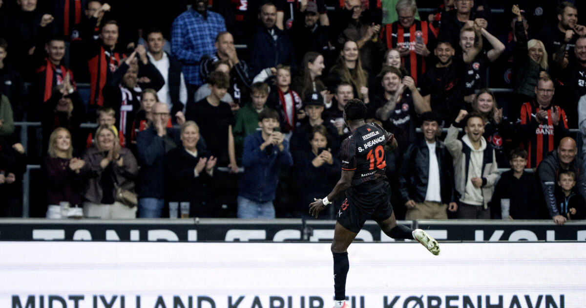 FCM-målscorer: Det er holdets fortjeneste Foto: Bo Amstrup/Ritzau Scanpix
