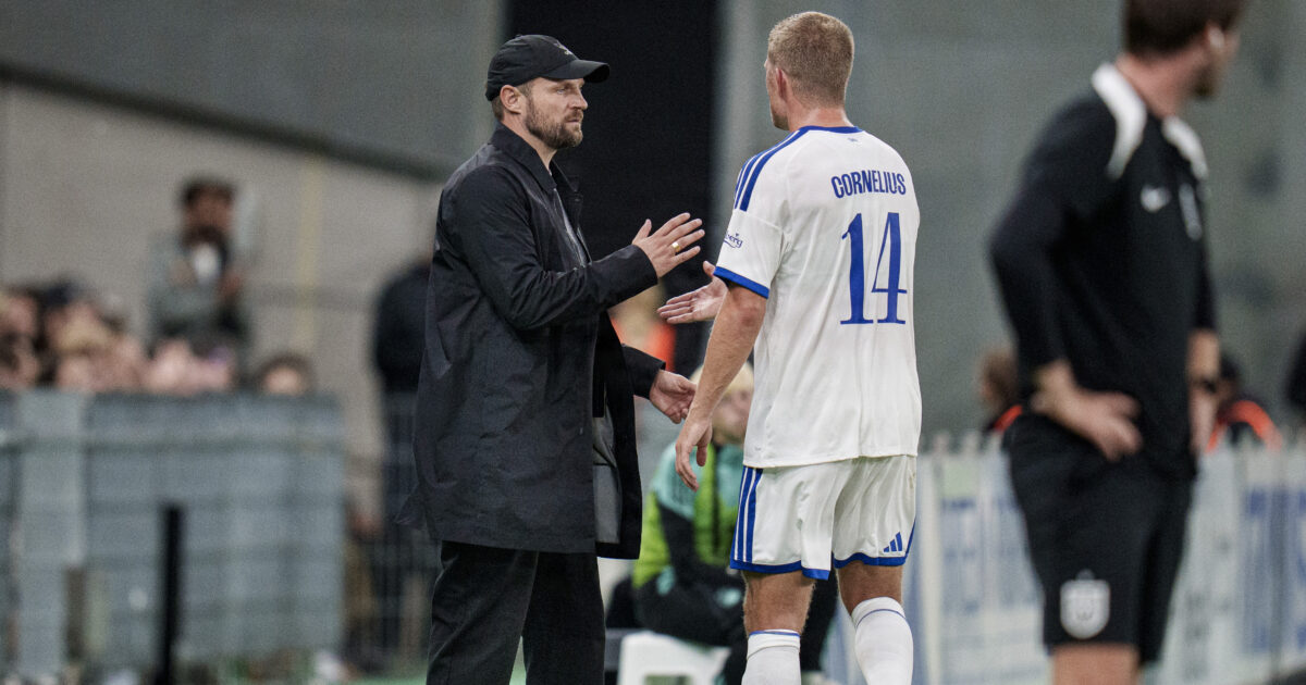 FCK-profil udgik med skade: Bo Svensson gør status Foto: Liselotte Sabroe/Ritzau Scanpix